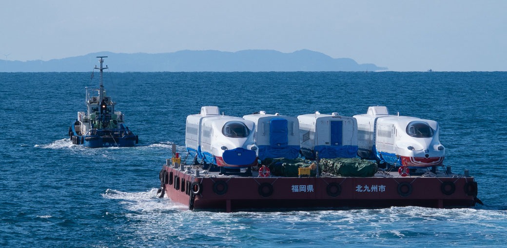 海上輸送されるかもめの車両